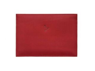La Guêpe - Porte papier auto compact Luxe tout cuir rouge  PM-003-01