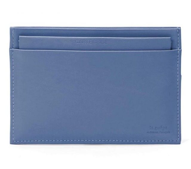 La Guêpe - Petite Maroquinerie - Porte-papier auto en cuir - bleu de prusse - 248