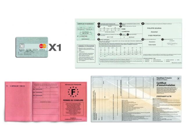 La Guêpe - Petite Maroquinerie - Porte-papier auto en cuir - taupe - 248