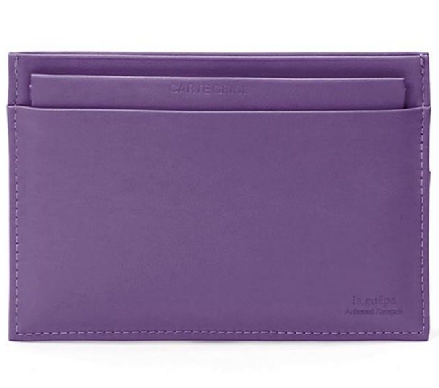 La Guêpe - Petite Maroquinerie - Porte-papier auto en cuir - violet - 248
