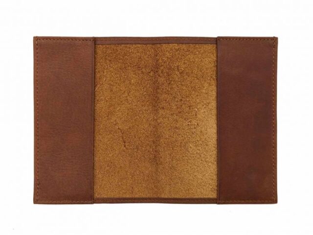 La Guêpe - Petite Maroquinerie - Porte passeport en cuir fauve - B41