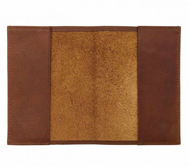 La Guêpe - Petite Maroquinerie - Porte passeport en cuir fauve - B41