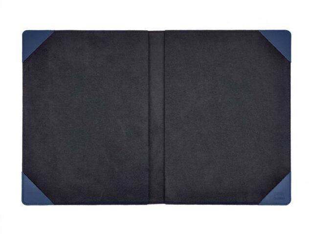 Lavoisier Maroquinier - Porte signature A4 en cuir bleu - PS500