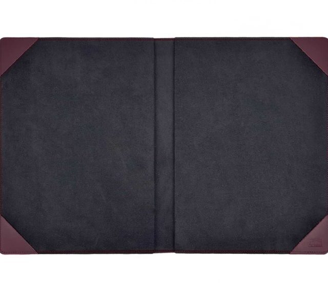 Lavoisier Maroquinier - Porte signature A4 en cuir bordeaux - PS500