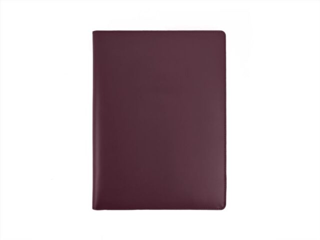 LAVOISIER Maroquinier - Porte signature A4 en cuir bordeaux – PS500