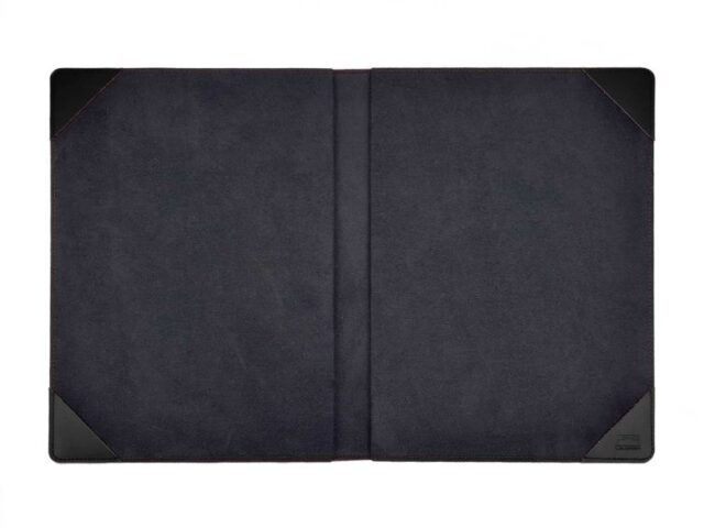 Lavoisier Maroquinier - Porte signature A4 en cuir noir - PS500