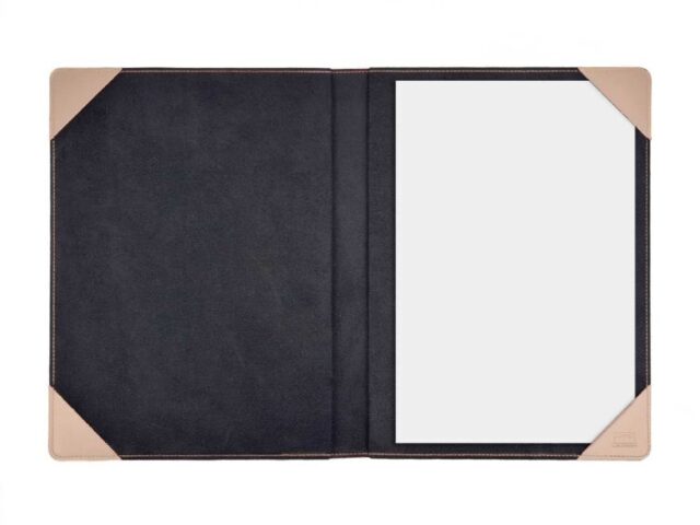 Lavoisier Maroquinier - Porte signature A4 en cuir rose - PS500