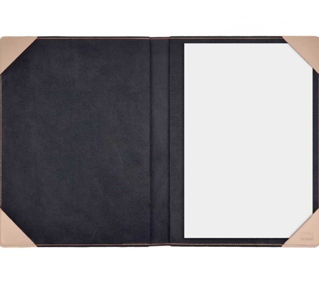 Lavoisier Maroquinier - Porte signature A4 en cuir rose - PS500