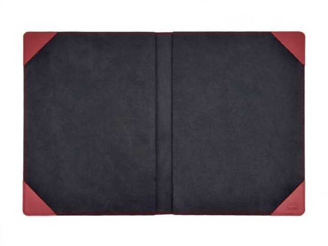 Lavoisier Maroquinier - Porte signature A4 en cuir rouge - PS500