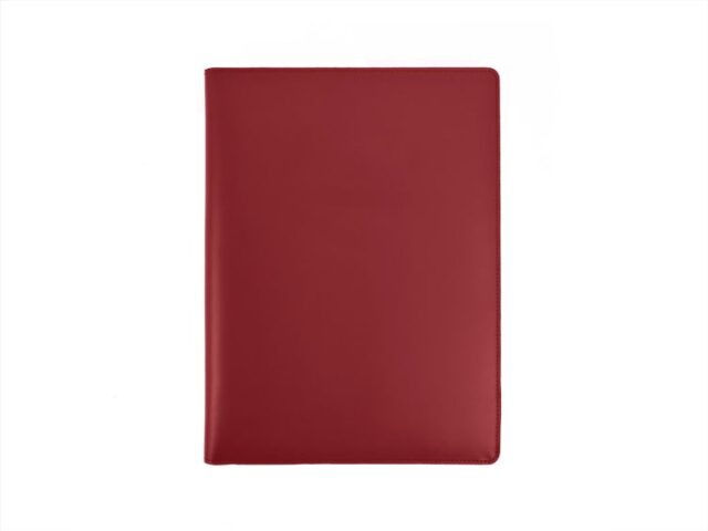 LAVOISIER Maroquinier - Porte signature A4 en cuir rouge – PS500