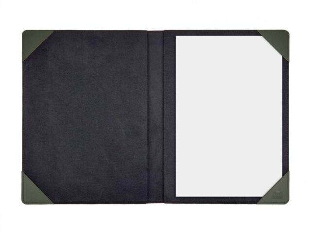Lavoisier Maroquinier - Porte signature A4 en cuir vert - PS500