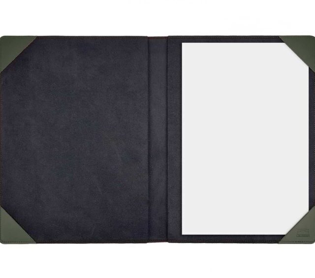 Lavoisier Maroquinier - Porte signature A4 en cuir vert - PS500