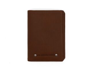 La Guêpe - Portefeuille 2 volets anti-rfid en cuir cognac  958 X