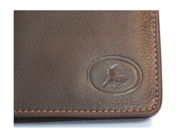 La Guêpe - Petite Maroquinerie - Portefeuille en cuir marron - 183