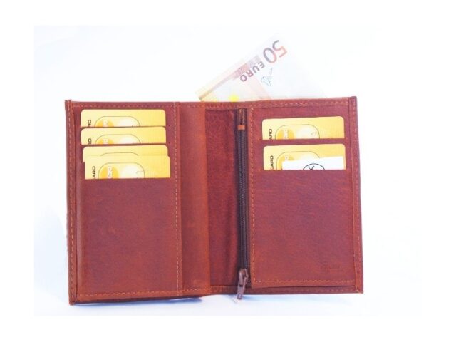 La Guêpe - Petite Maroquinerie - Portefeuille en cuir gold