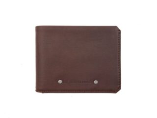 La Guêpe - Portefeuille à l’italienne en cuir cognac 3 volets – 960