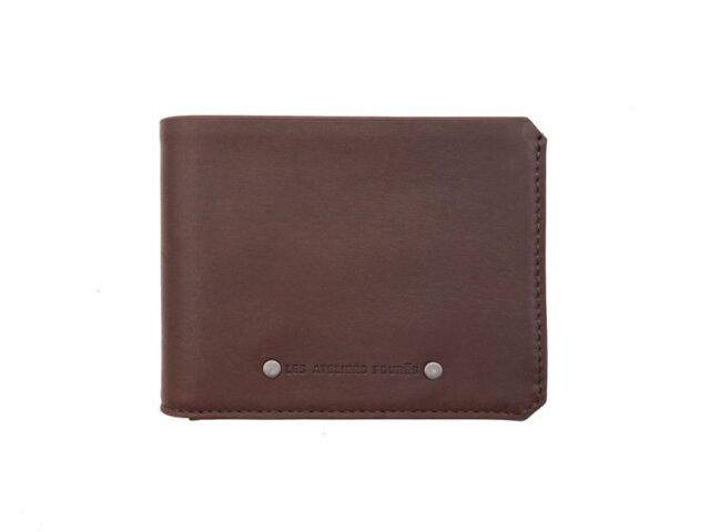 La Guêpe - Portefeuille à l’italienne en cuir cognac 3 volets – 960