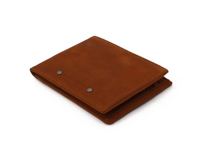 La Guêpe - Petite Maroquinerie - Portefeuille à l'italienne en cuir fauve - 955