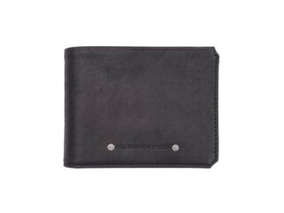 La Guêpe - Portefeuille à l’italienne en cuir noir 3 volets – 960