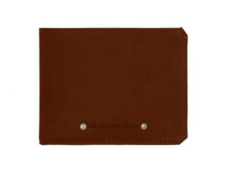 La Guêpe - Portefeuille anti-RFID en cuir cognac – 9110 X