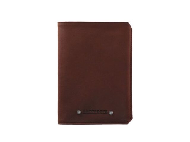 La Guêpe - Petite Maroquinerie - Portefeuille anti-RFID en cuir cognac - 9120 X