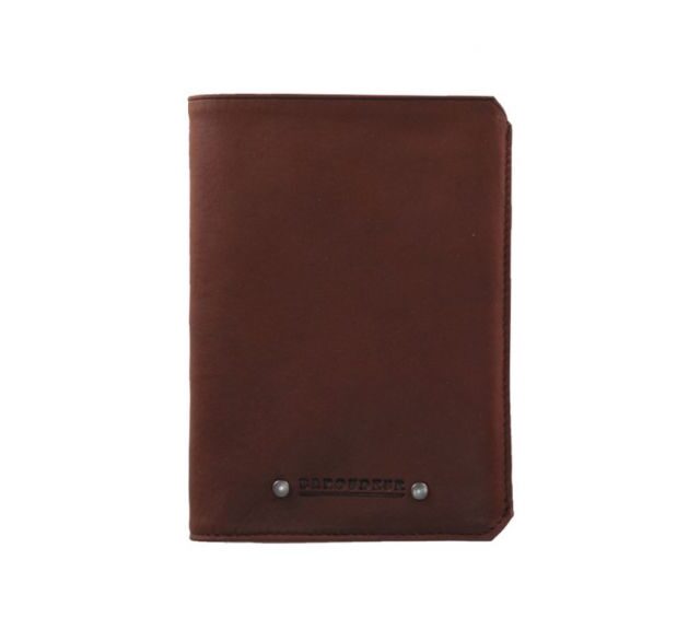 La Guêpe - Petite Maroquinerie - Portefeuille anti-RFID en cuir cognac - 9120 X