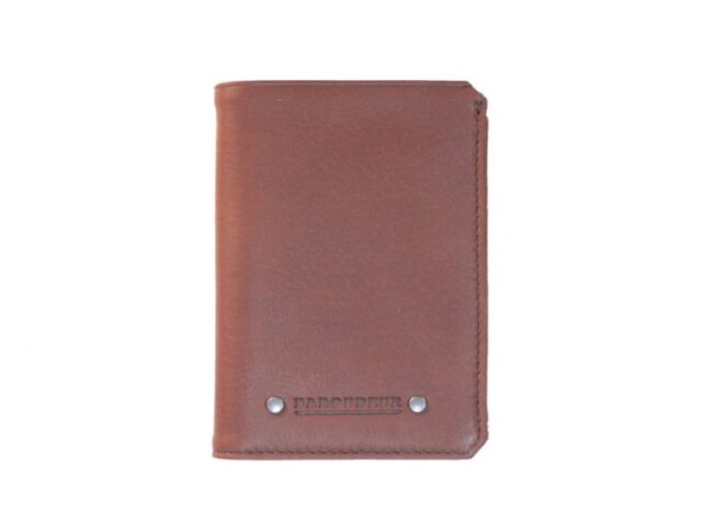 La Guêpe - Petite Maroquinerie - Portefeuille anti-RFID en cuir cognac - 949 X