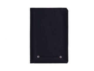 La Guêpe - Portefeuille anti-RFID en cuir marine- 949 X