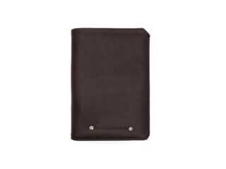 LAVOISIER Maroquinier - Portefeuille anti-RFID en cuir marron foncé – 9120 X