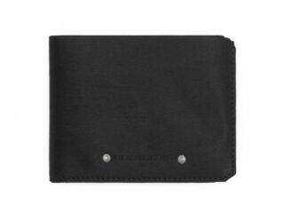 La Guêpe - Portefeuille anti-RFID en cuir noir – 9110 X