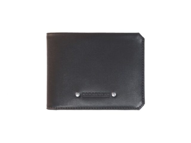 La Guêpe - Petite Maroquinerie - Portefeuille anti-RFID en cuir noir - 9110 X