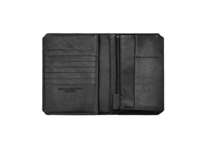 La Guêpe - Petite Maroquinerie - Portefeuille anti-RFID en cuir noir - 9120 X