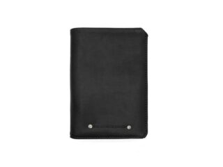 La Guêpe - Portefeuille anti-RFID en cuir noir – 9120 X
