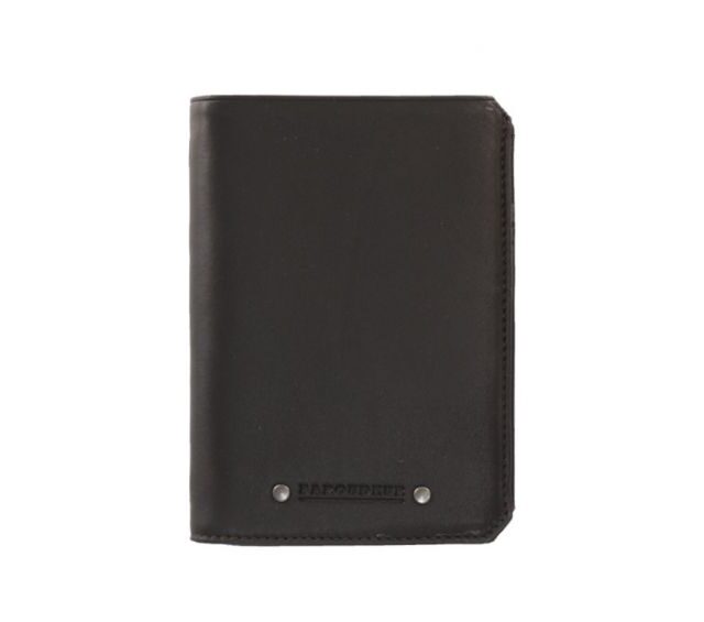 La Guêpe - Petite Maroquinerie - Portefeuille anti-RFID en cuir noir - 9120 X