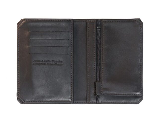 La Guêpe - Petite Maroquinerie - Portefeuille anti-RFID en cuir noir - 949 X