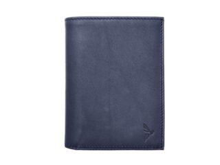 Portefeuille anti-rfid “Luxe” en cuir bleu – 13 cm – PM-028-06 par la marque La Guêpe La Guêpe - Portefeuille anti-rfid “Luxe” en cuir bleu – 13 cm – PM-028-06