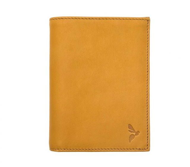 La Guêpe - Petite Maroquinerie - Portefeuille anti-rfid "Luxe" en cuir gold - 13 cm - PM-028-06