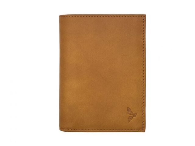 La Guêpe - Portefeuille anti-rfid “Luxe” en cuir gold – 13 cm – PM-028-06