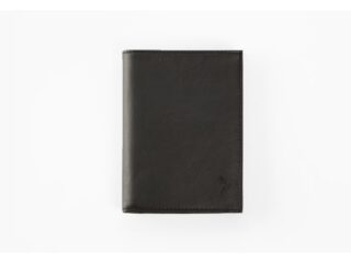 La Guêpe - Portefeuille anti-rfid Luxe en cuir noir  15 cm 4 volets  PM-019-06