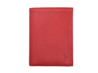 La Guêpe - Portefeuille anti-rfid Luxe en cuir rouge  13 cm  PM-028-06