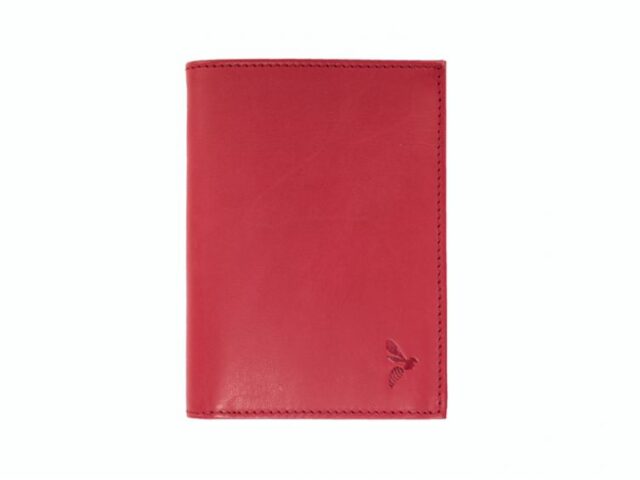 La Guêpe - Petite Maroquinerie - Portefeuille anti-rfid "Luxe" en cuir rouge - 13 cm - PM-028-06