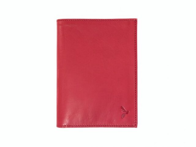 La Guêpe - Petite Maroquinerie - Portefeuille anti-rfid "Luxe" en cuir rouge - 15 cm 4 volets - PM-019-06