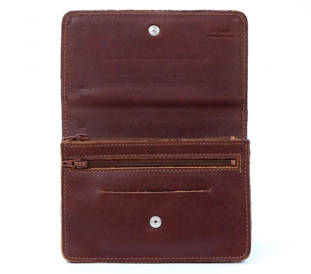 La Guêpe - Petite Maroquinerie - Portefeuille avec passant ceinture cuir gold - 036