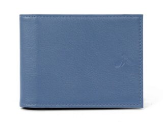 La Guêpe - Portefeuille à litalienne en cuir  bleu de prusse  007