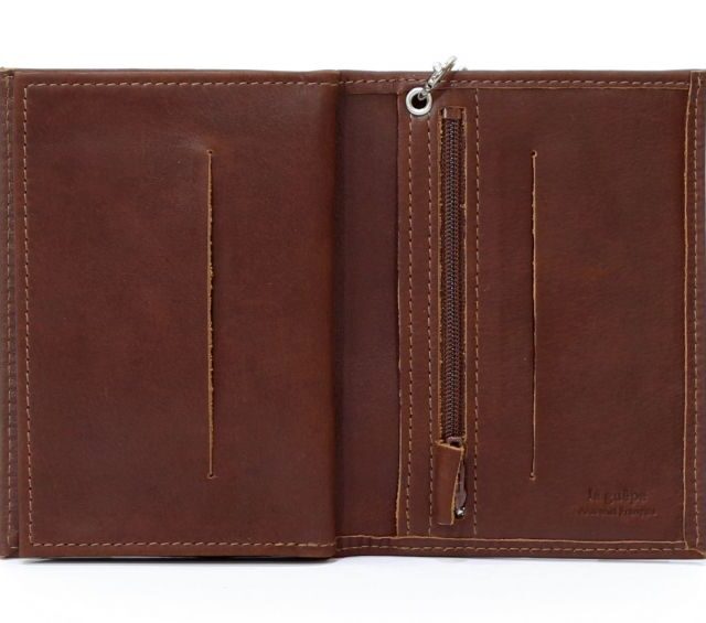 La Guêpe - Petite Maroquinerie - Portefeuille chaînette en cuir gold - 336