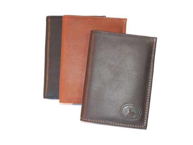 La Guêpe - Petite Maroquinerie - Portefeuille en cuir marron