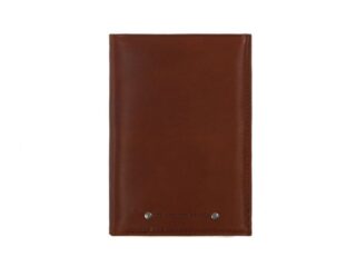 La Guêpe - Portefeuille double rabat en cuir cognac  969 grand