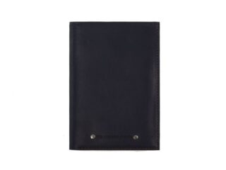 La Guêpe - Portefeuille double rabat en cuir marine  969 grand