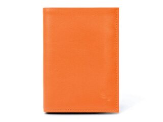 La Guêpe - Portefeuille en cuir, à  3 volets – orange – 582