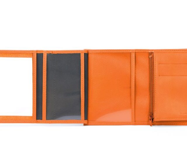 La Guêpe - Petite Maroquinerie - Portefeuille en cuir - orange - 466